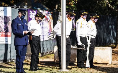 Jewish War Veterans Post 757 Raises Flag in Honor of Veterans Day