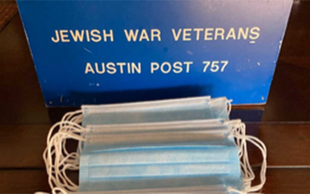 Jewish War Veterans Post 757 Donates Masks to Austin VA Clinic