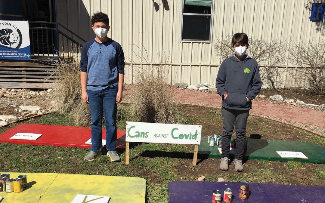 Austin Jewish Academy Practices Sustainability While Feeding Those in Need with Cans Against COVID