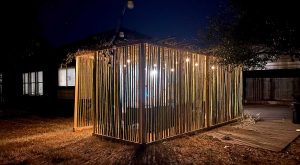 Unique South Austin Sukkah Created with Locally Harvested Bamboo