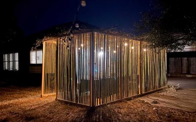 Unique South Austin Sukkah Created with Locally Harvested Bamboo
