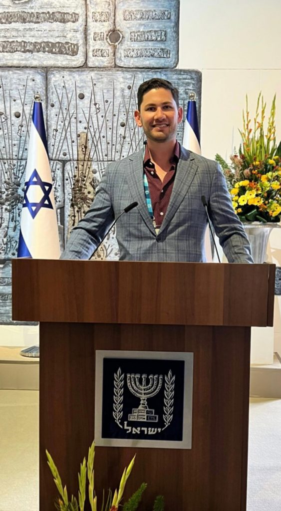 Ben Kogut at the President of Israel’s residence.