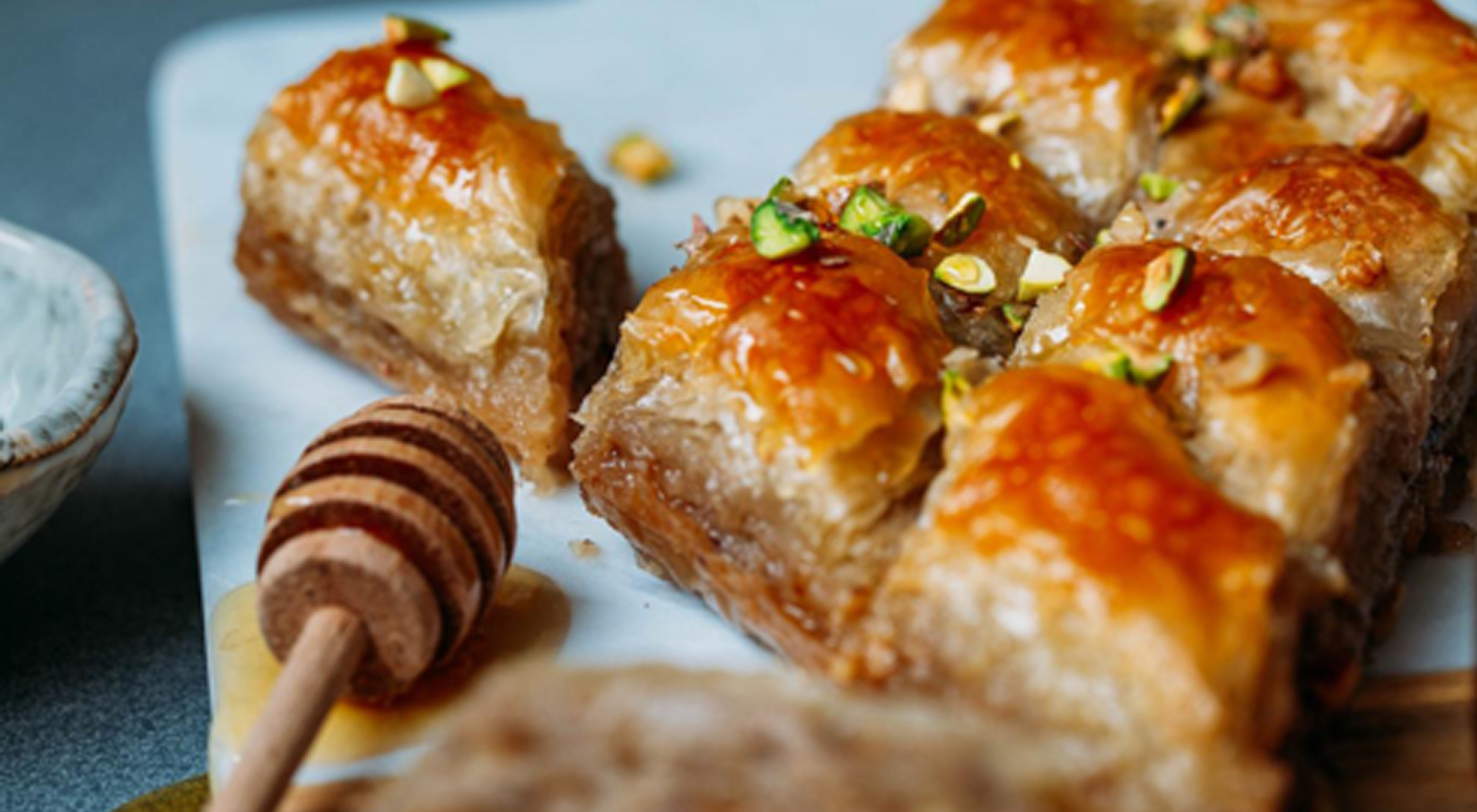 Honey and cardamom baklava is a showstopper dessert that's surprisingly easy to put together. Credit: zhairguns via Getty Images