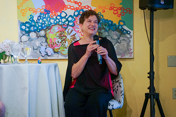 Author Jennifer Rosner at the Leslie Brittman Literary Event. Credit: Rebecca Golden