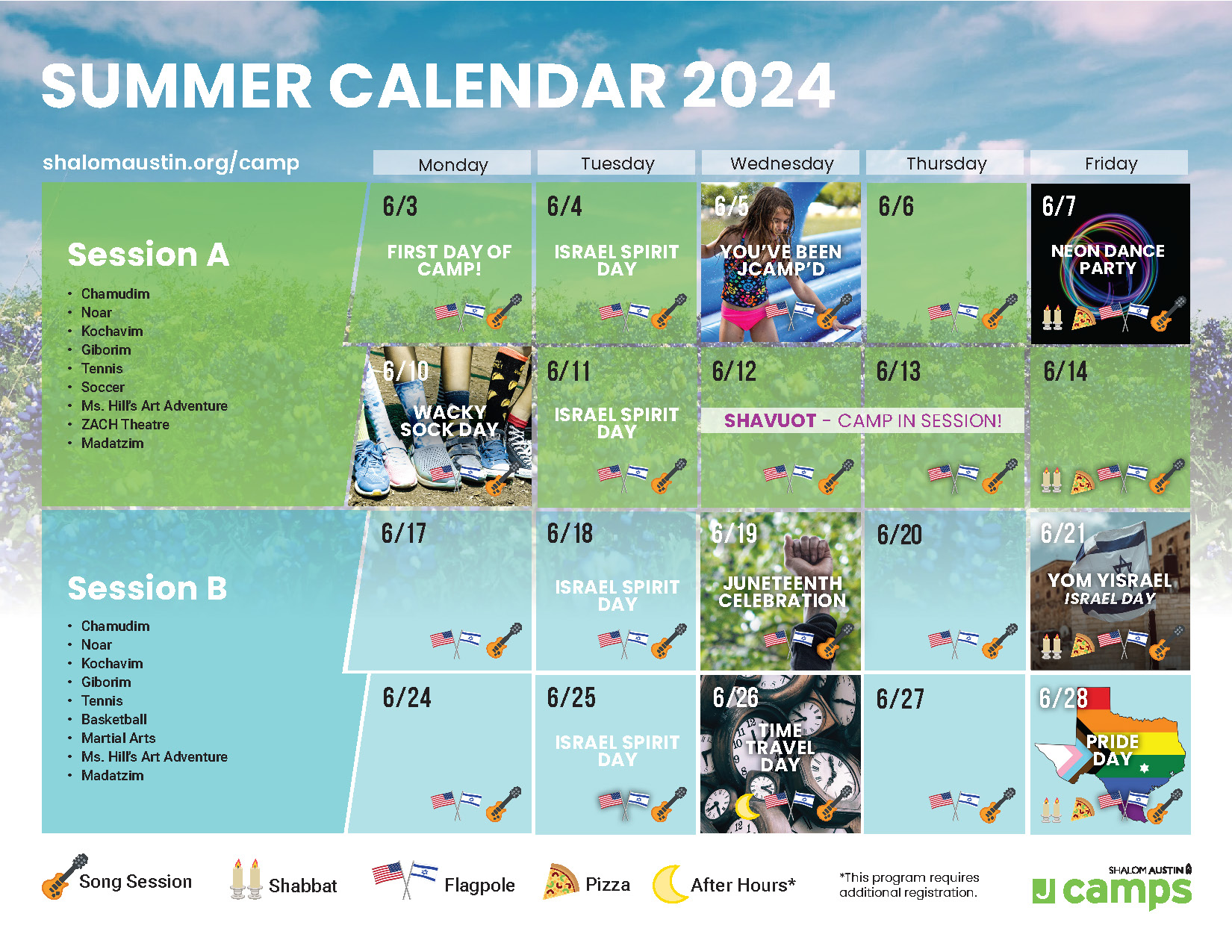 JCamps 2022 Calendar Page 1