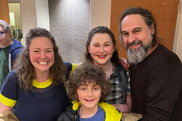 Rabbi Dan Ain with his family. Credit: Lacey McCabe