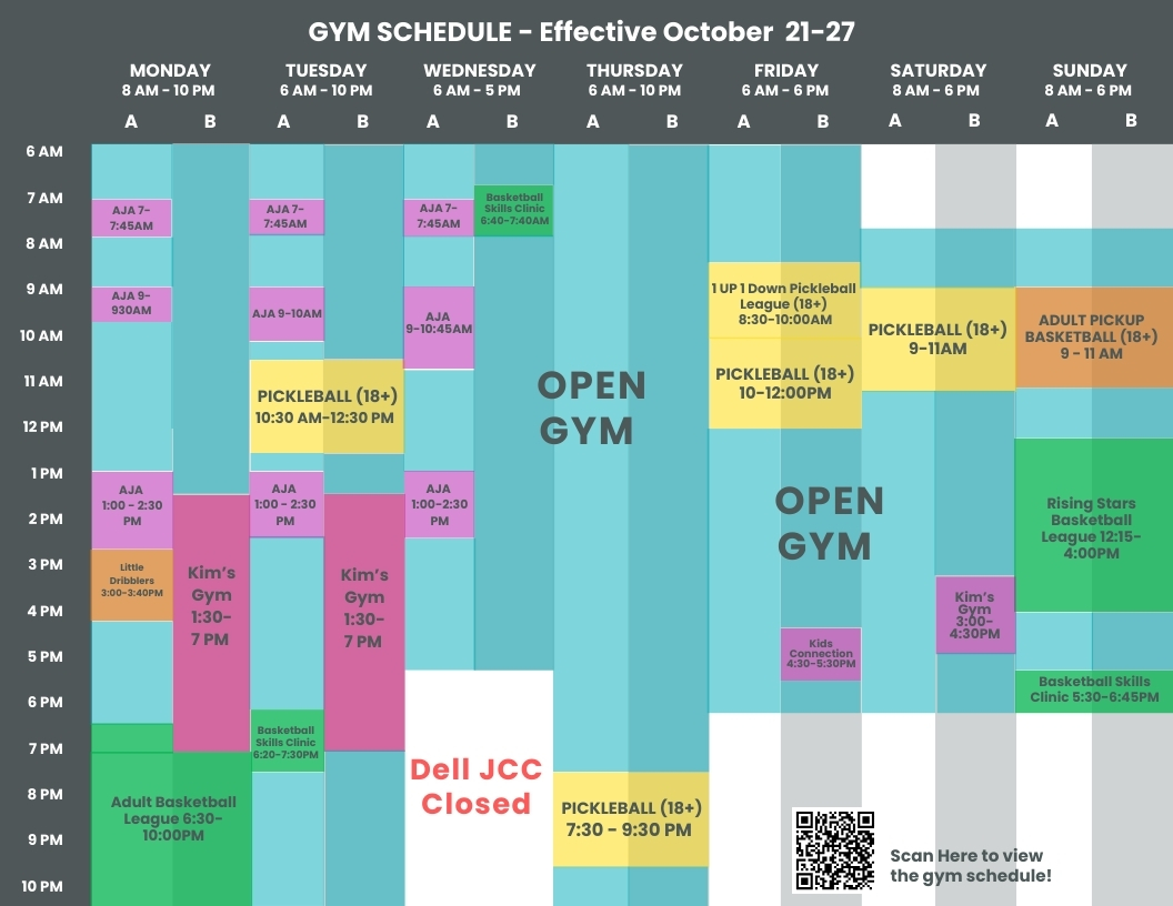 gym calendar for April 29 - May 5