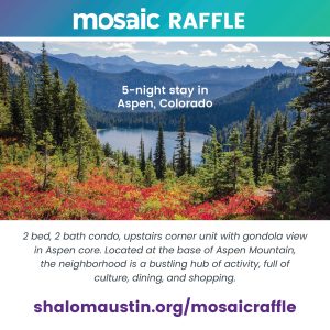 Mosaic 2025 Raffle Prize 2 - a stay in a 2 bedroom, 2 bathroom condo in downtown Aspen.