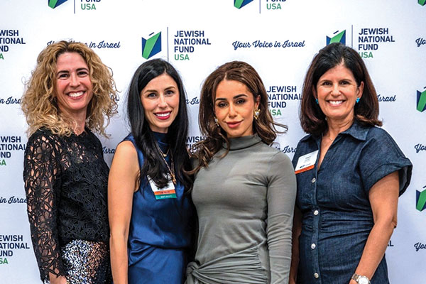 Event Chairs Jennifer Failla, Lauren Hamer, and Tracy Solomon with Elica Le Bon at the Women for Israel Cocktail Party. Credit: Jason Casady Event Chairs Jennifer Failla, Lauren Hamer, and Tracy Solomon with Elica Le Bon at the Women for Israel Cocktail Party. Credit: Jason Casady