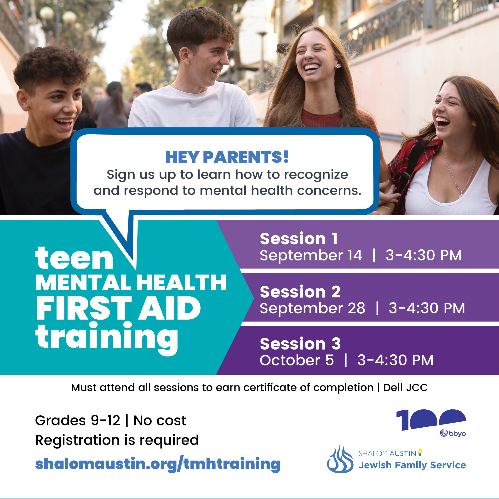 Teen Mental First Aid training