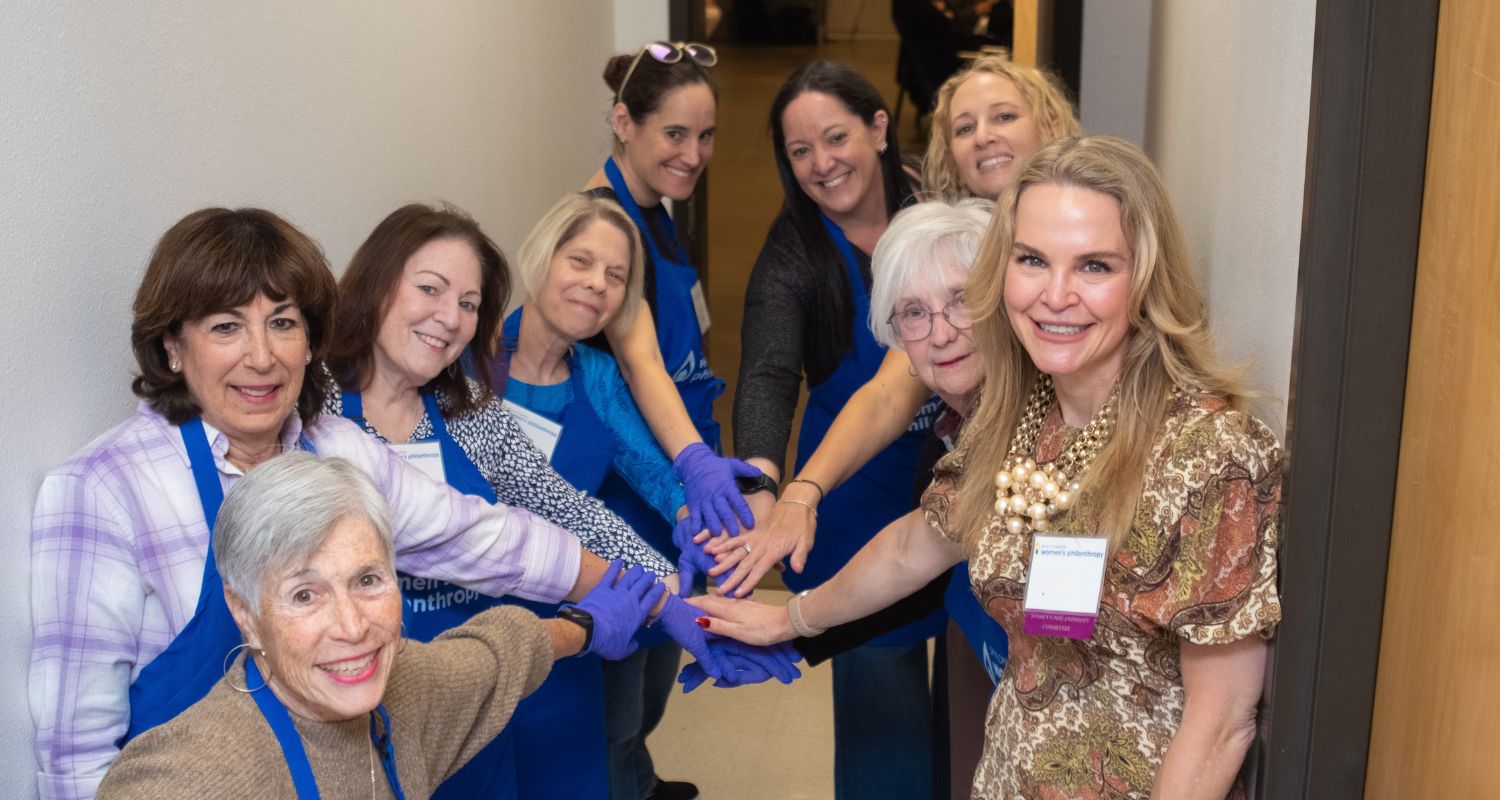 Volunteers with Shalom Austin Austin Women's Philanthropy at the Inspired Aging Hanukkah Luncheon. Credit: Andrew Holmes