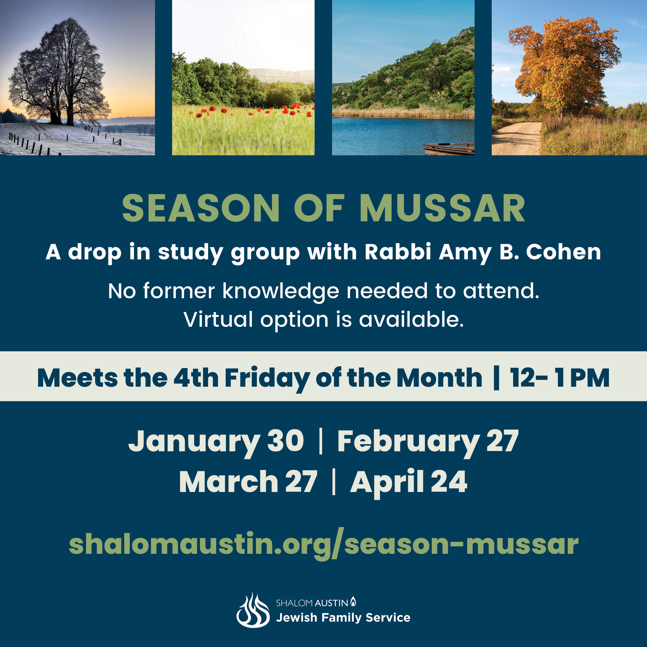 Season of Mussar_Winter 2025-Spring 2026_1000 x 1000 Program dates for Mussar