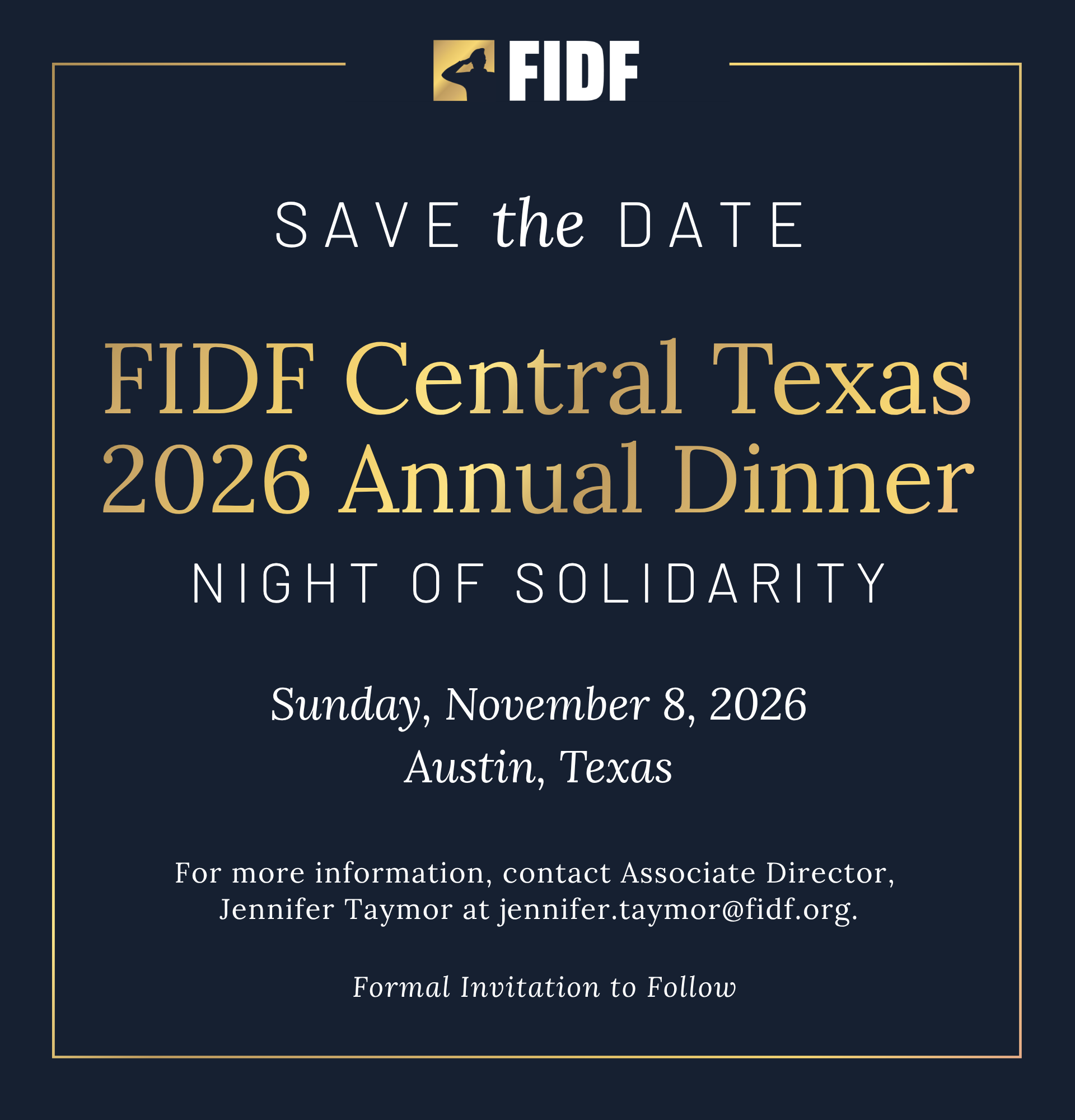 FIDF save the date
