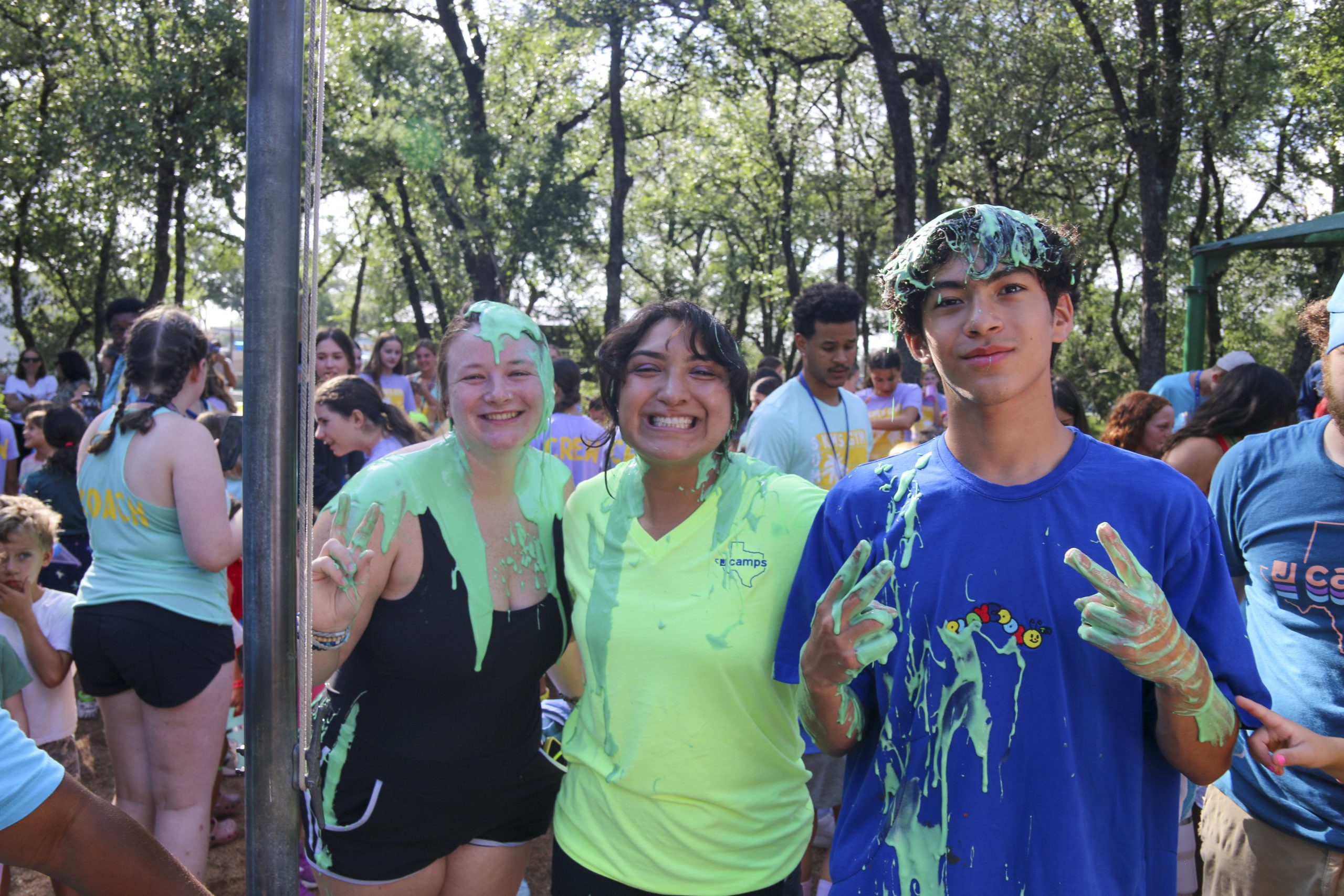 Camp Counselors getting slimed