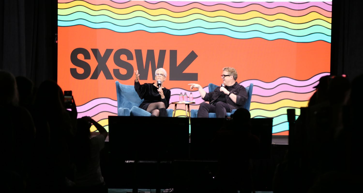 Jamie Lee Curtis on stage with H. Alan Scott at SXSW 2026. Credit: Wendy Goodman Jamie Lee Curtis on stage with H. Alan Scott at SXSW 2026. Credit: Wendy Goodman