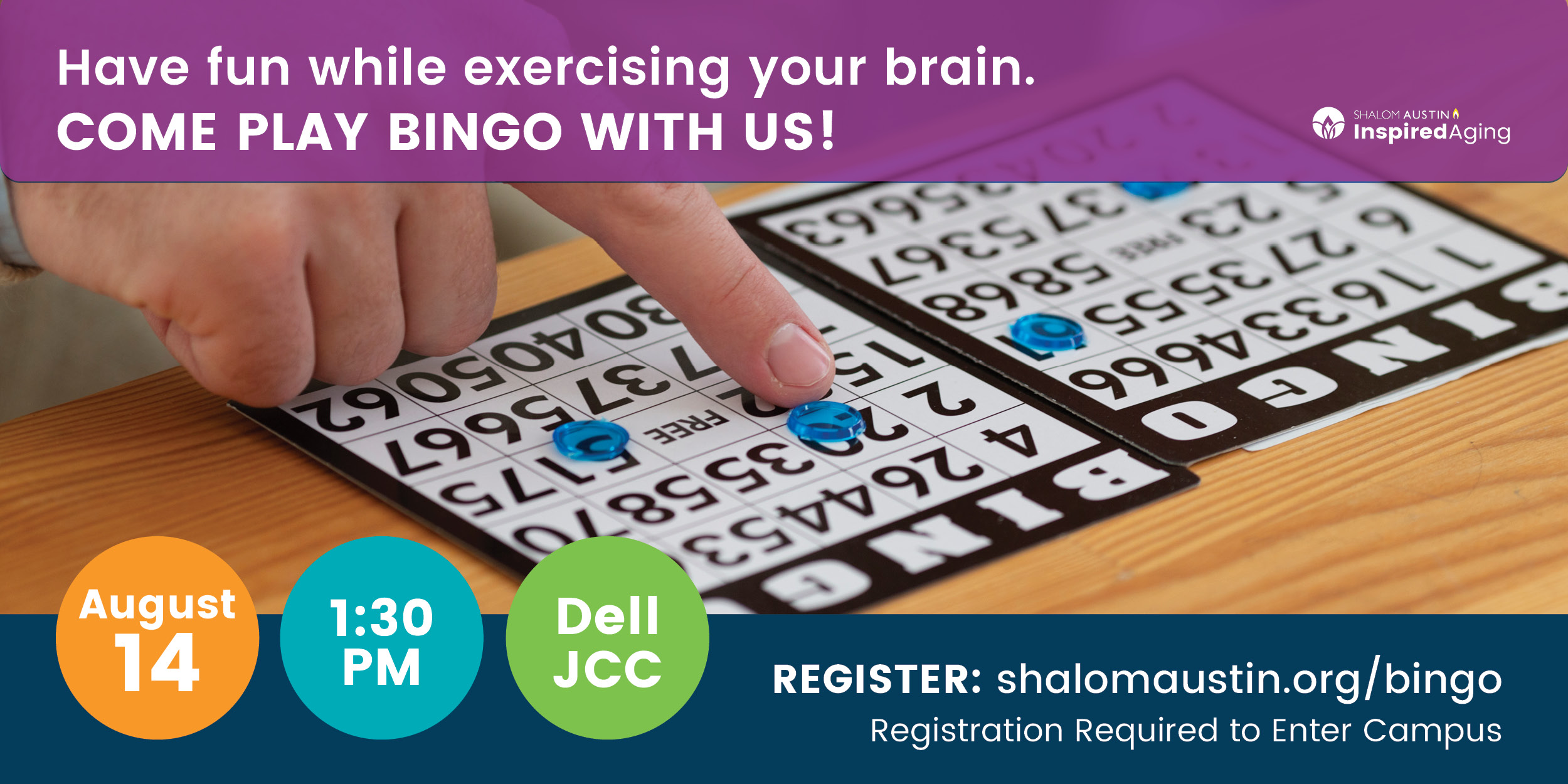 Free BINGO for adults 60+ in Austin, Texas